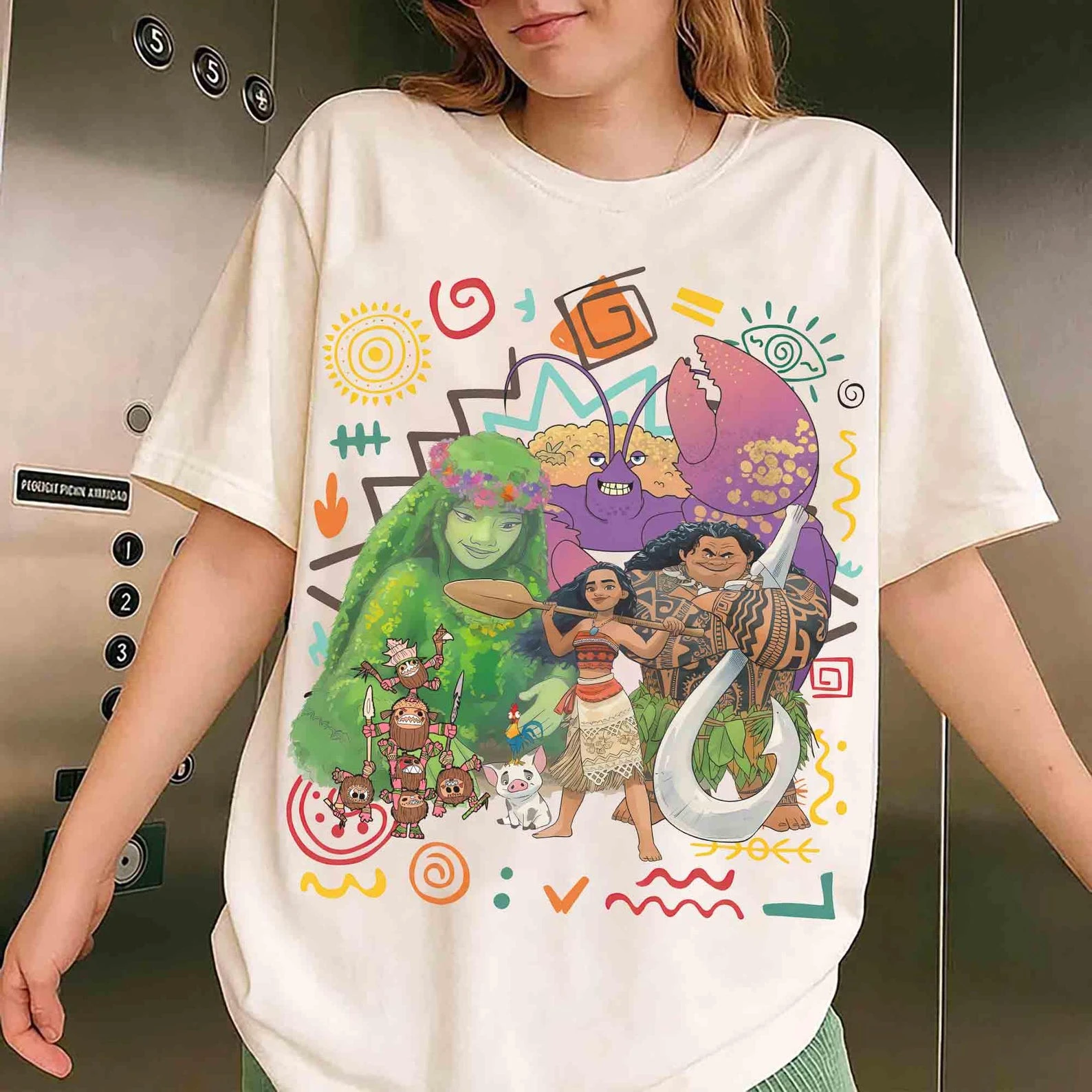 Camiseta de Algodón con Estampado de Maui, el Demigod de la Película Moana, Verano 2026, para Hombre y Mujer, Estilo Casual Y2K, Camiseta Infantil, Regalo, Artículos de la Película