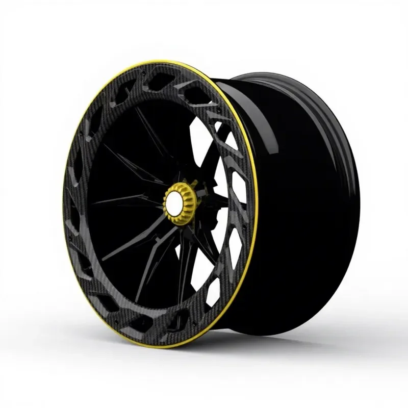 Custom Forged Carbon Fiber Wheel Rim 5X114.3 5X112 Multi-spoke Lightweight Auto Parts Compatible with Car