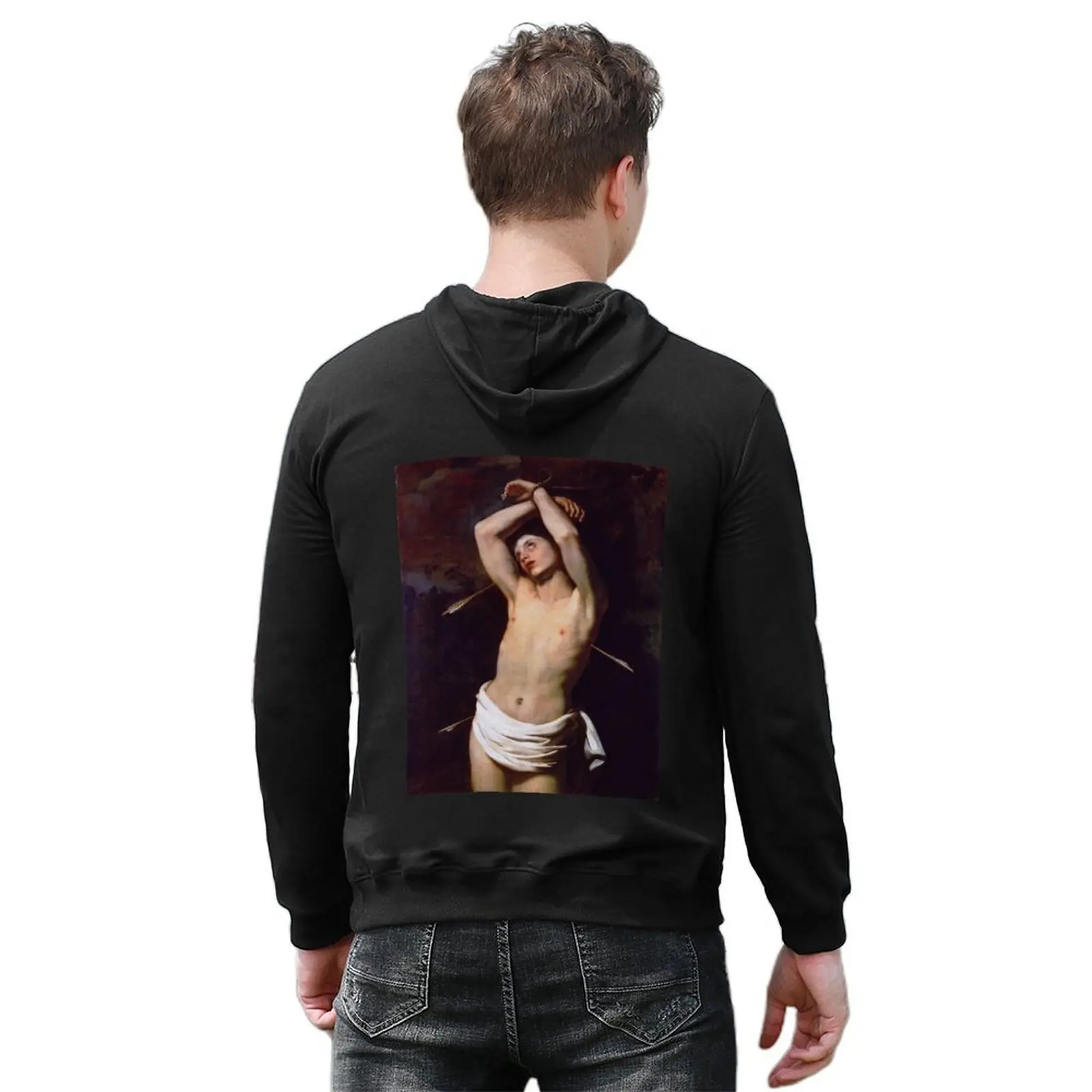 St. Sebastian by Nicolas Régnier Hoodie fashion men clothes for men autumn jacket men autumn new hoodies and sweatshirts