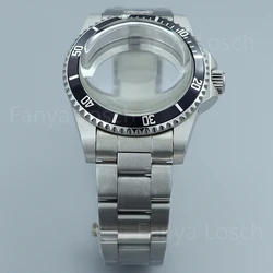 38MM Vintage Watch Case parts Unidirectional Rotation Dome Acrylic Glass For Seiko NH35 NH36/34/38 Movement For Retro Submariner