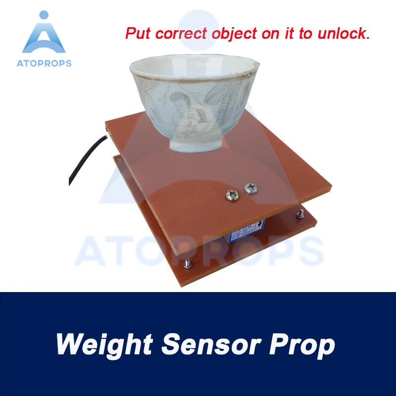 

Weight Sensor Prop real life escape room put the object with correct weight on the sensor to Unlock ATOPROPS