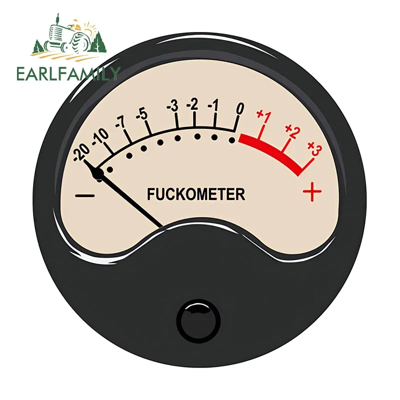 

EARLFAMILY 13см x 13см наклейка на автомобиль с изображением уровня наполнения топливом, высокоточная виниловая наклейка для автомобиля, мотоцикла, гоночного дрифта, декор для фургона