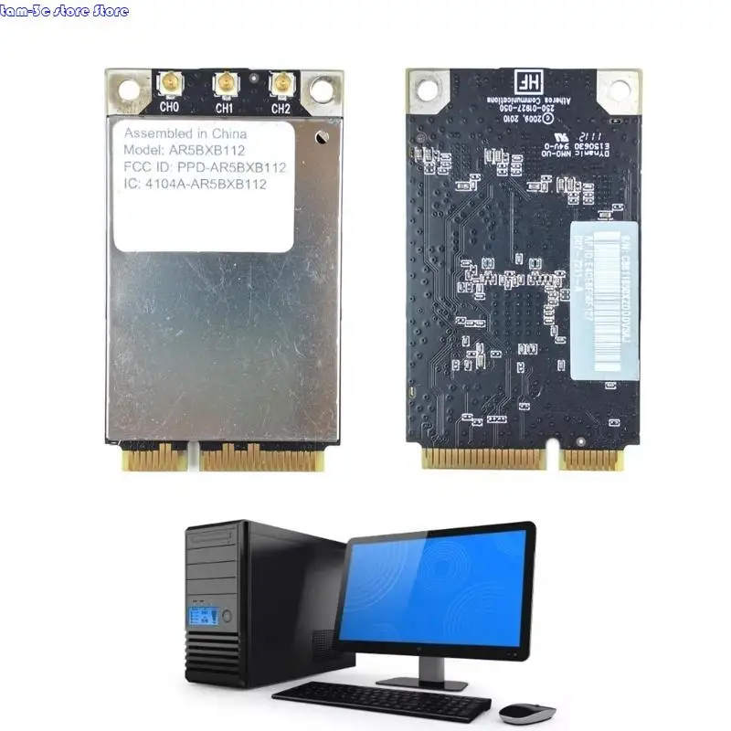 D0UA AR5BXB112 AR9380 450MBPS 듀얼 밴드 미니 PCI-E 무선 카드 교체 A1311 A1312 2009 2011 2011 Wi-Fi 카드