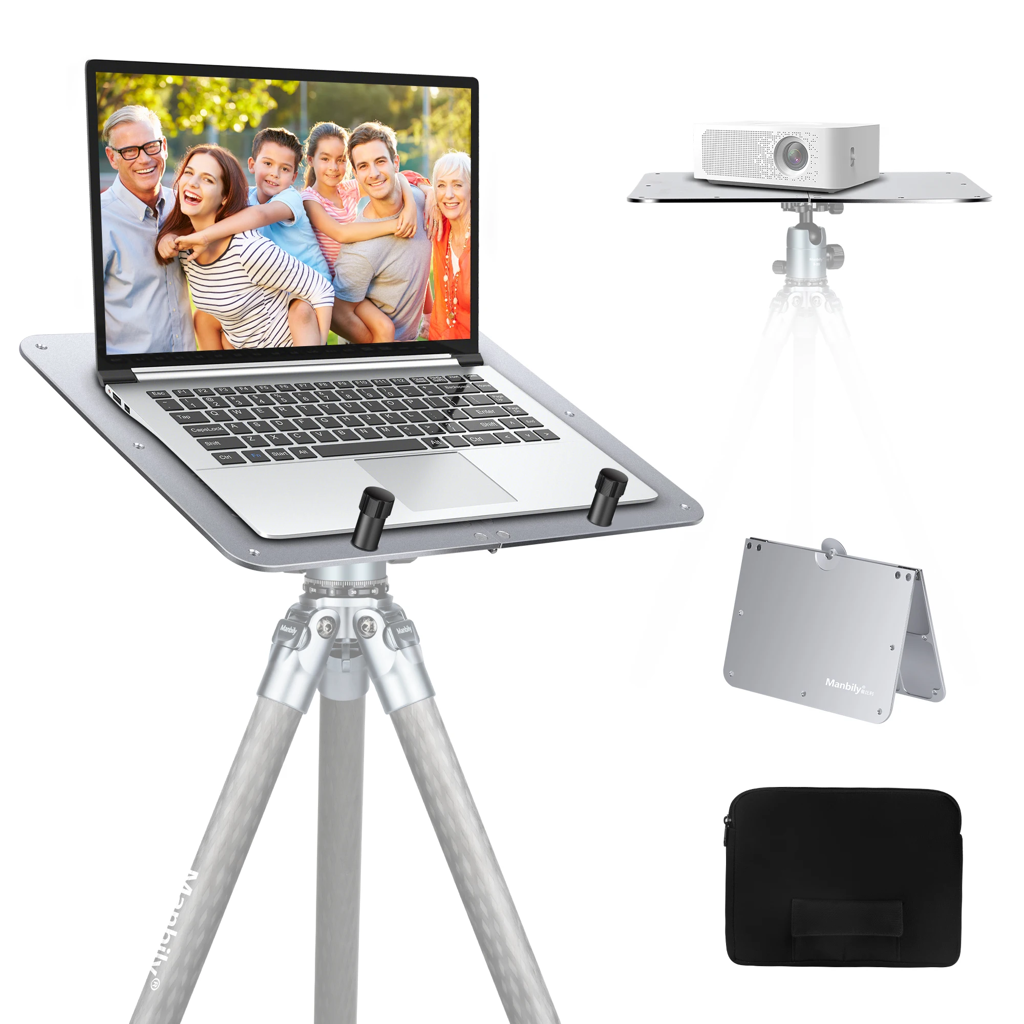 

25cm*19cm Stand Laptop Projector Floor For Tripod Adjustable Height Mixer Standing Desk Outdoor Computer Desk Stand with Tray