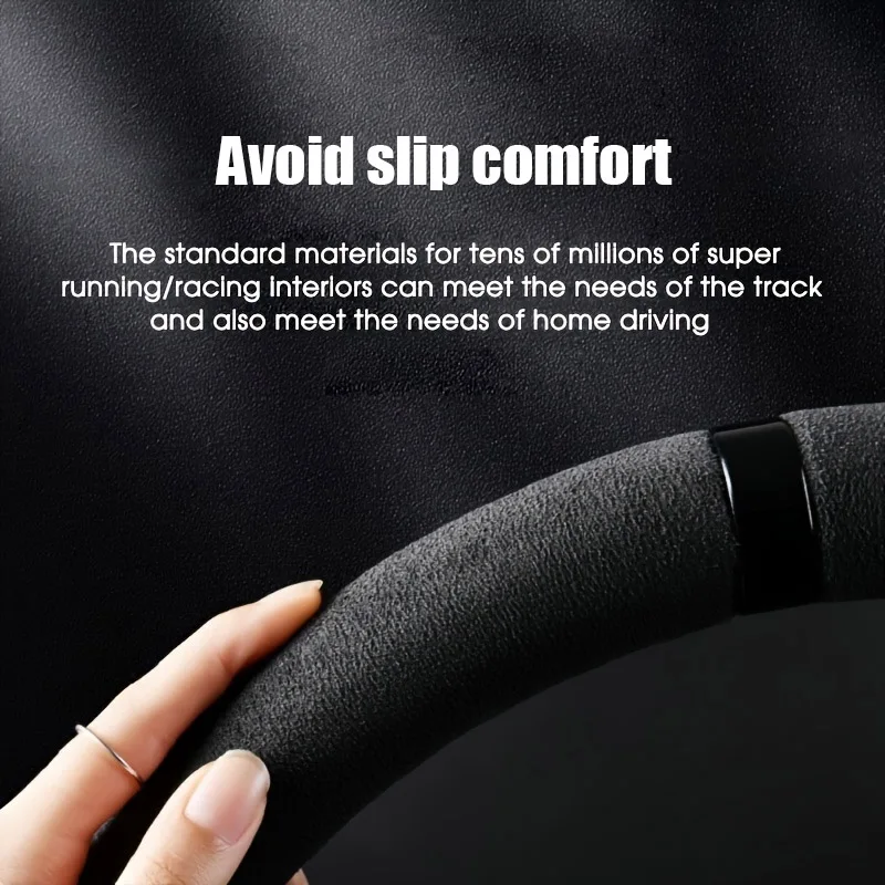 Picture 3: Car Styling Steering Wheel Suede Cover Case Protector Interior 37-38cm Diameter Decoration Universal Accessories