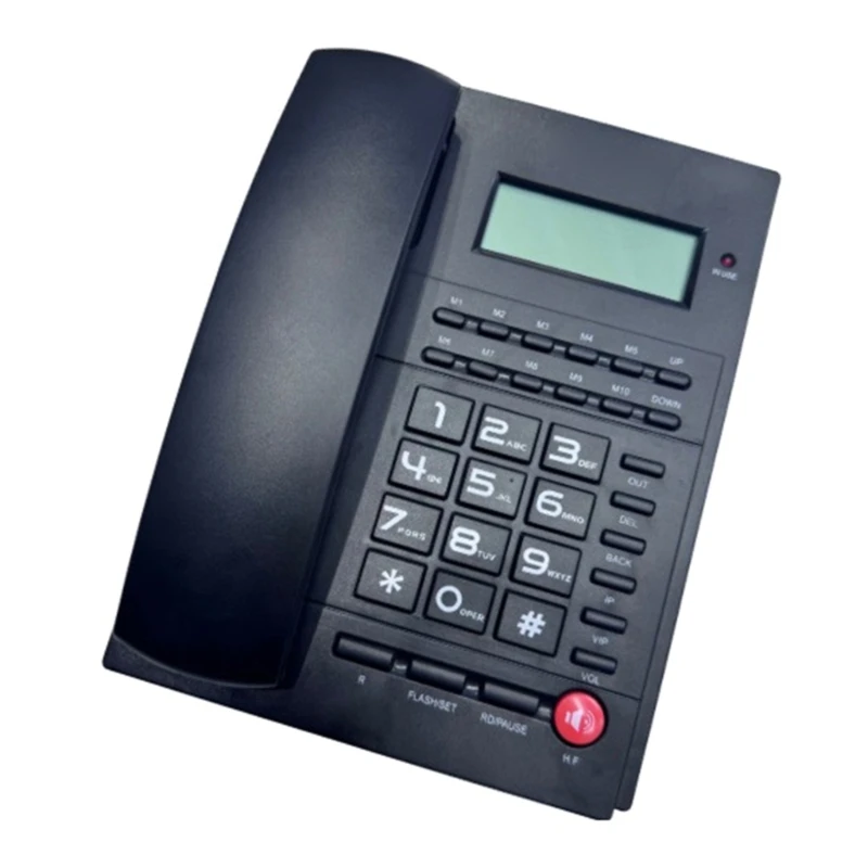 Home Landline Fixed Telephone Desk Phone Caller Identification Corded Phone Speed Dials No Need Battery Telephones
