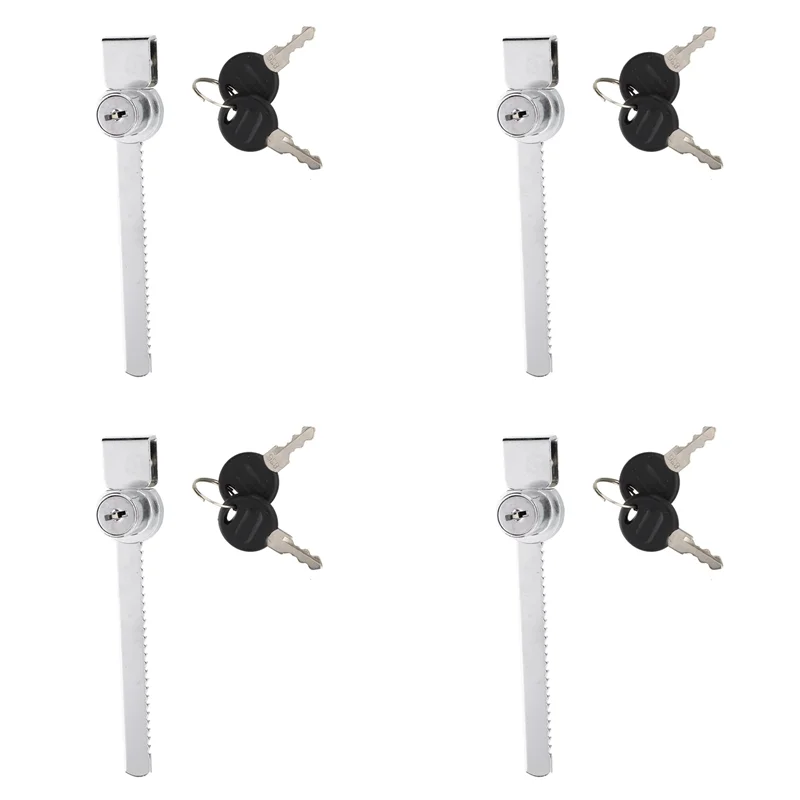 A37T-4X Glass Cabinet Terrarium Showcase Display Sliding Glass Door Lock With Key