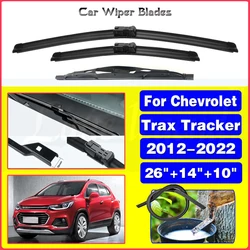 For Chevrolet Trax Tracker 2012 - 2022 Wiper Front Rear Wiper Blades Set Windshield Windscreen Window Car Accessories 26