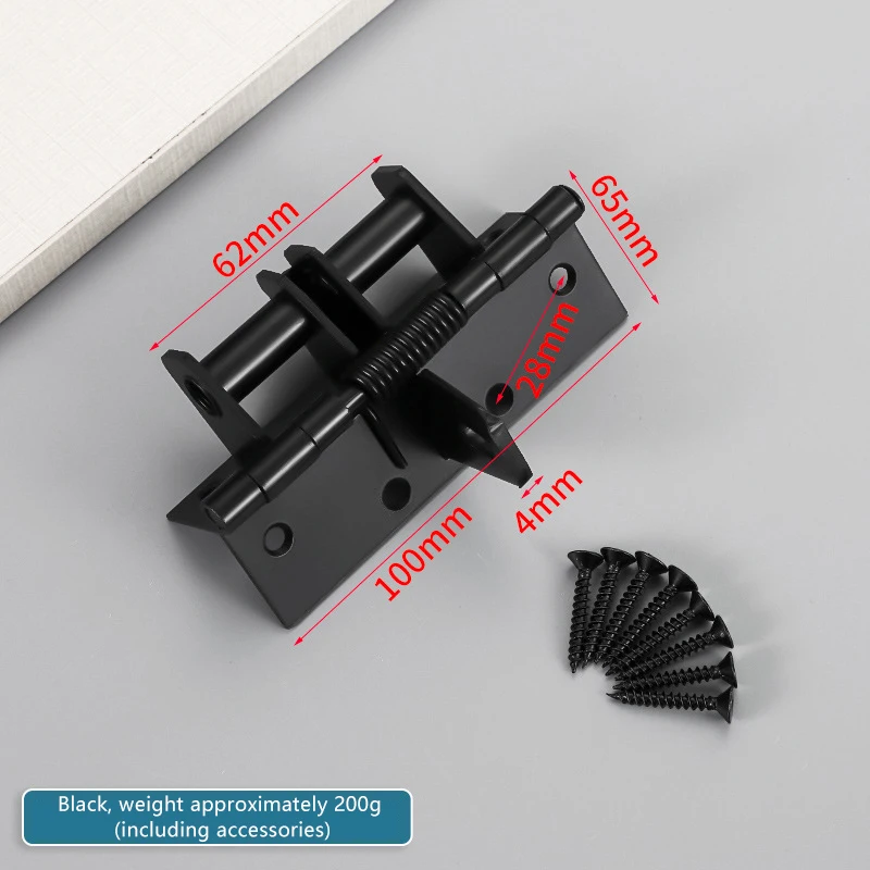 บานพับประตูอัตโนมัติแบบปิดเอง 1 ชิ้น - สปริงปิดประตูอเนกประสงค์แบบถอดได้ อุปกรณ์เสริมสำหรับจัดตำแหน่งฮาร์ดแวร์เฟอร์นิเจอร์