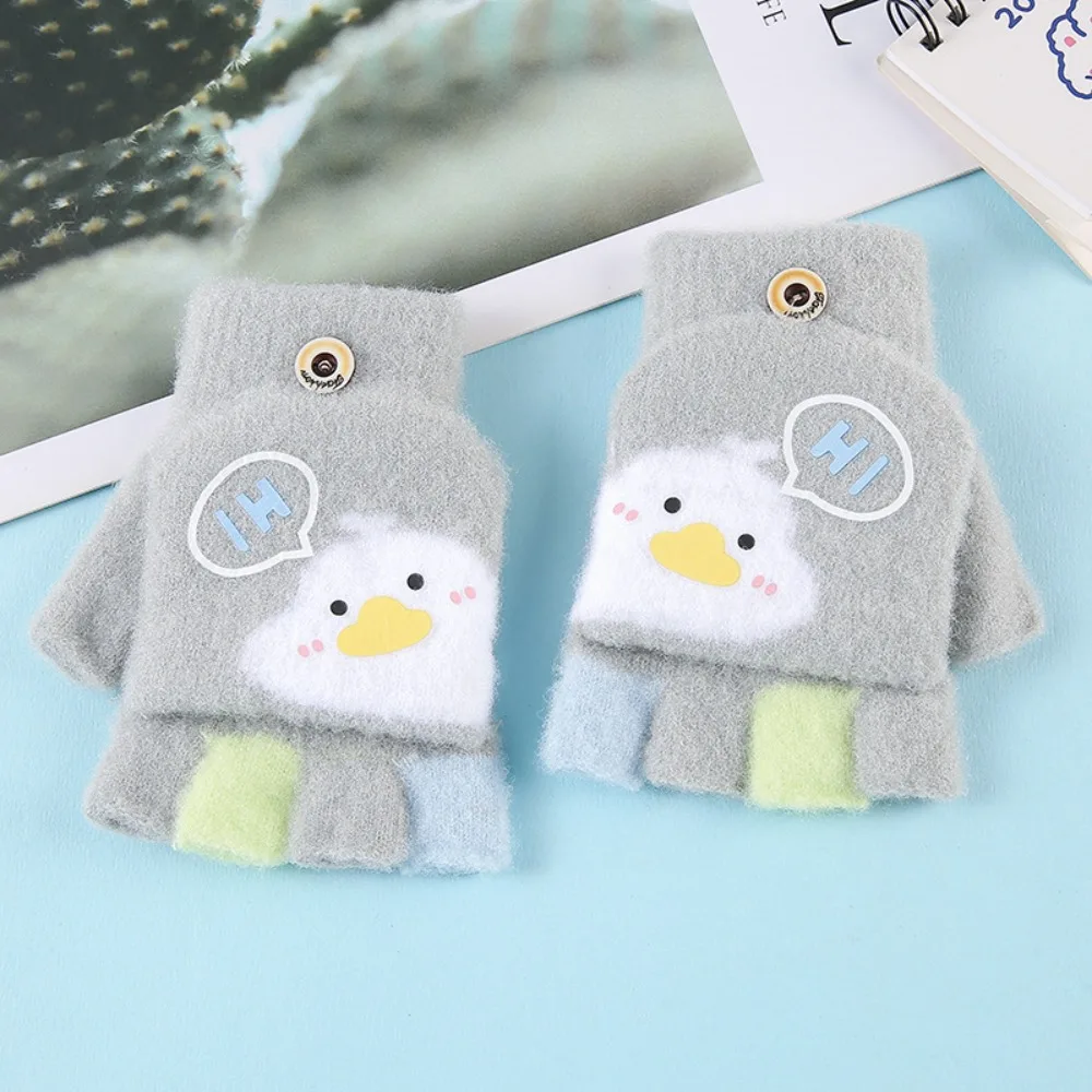 

6-10 Years Old Cute Warm Kids Winter Gloves Coldproof Windproof Baby Gloves Soft Candy Color Children Mittens Toddler