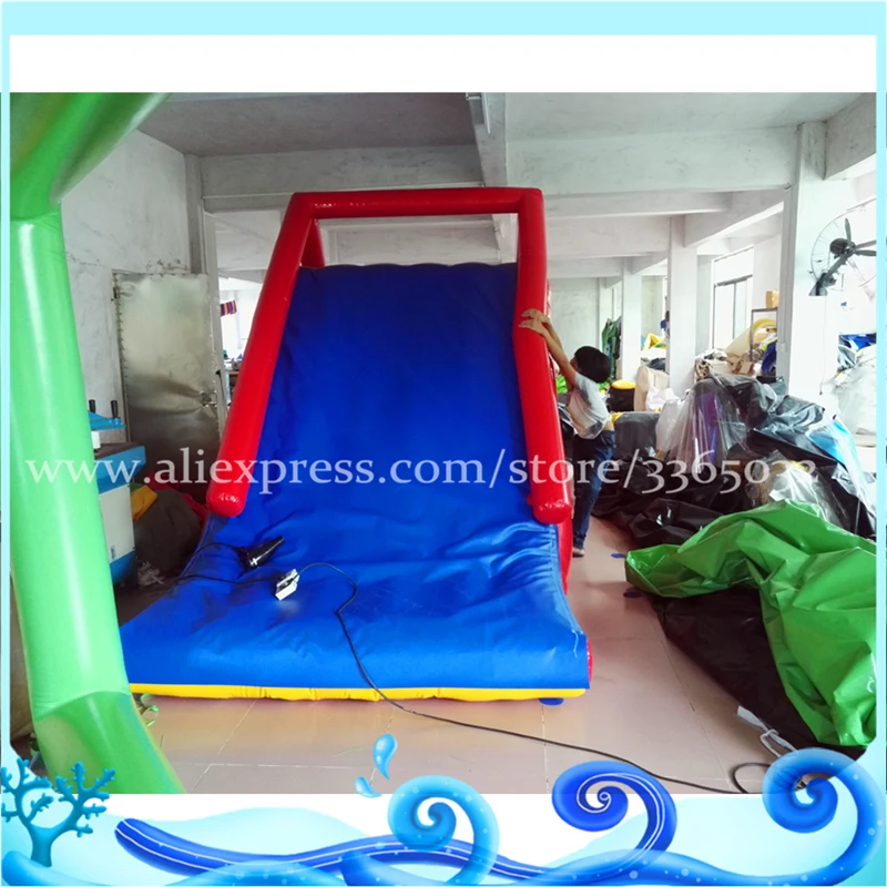 0.9mm PVC inflatable water climbingLatest design superior quality creative floating dock inflatable water slide