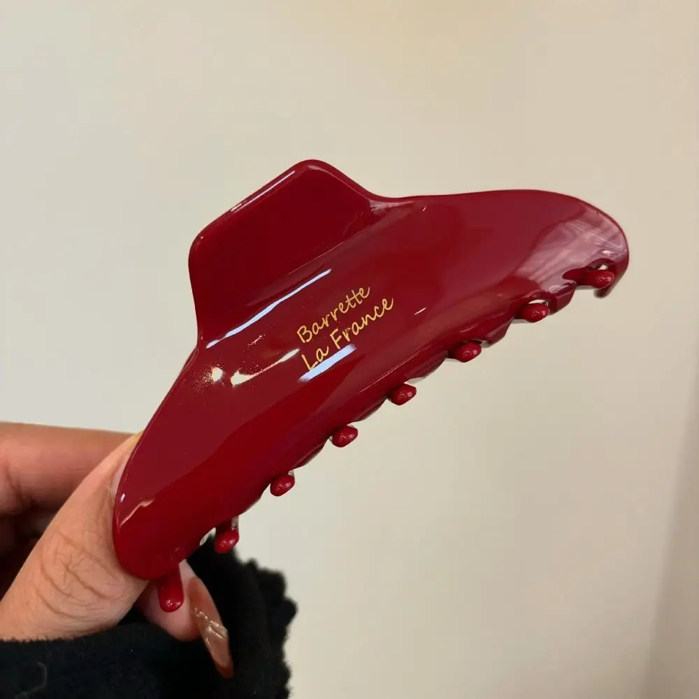 กิ๊บติดผมสีแดงกิ๊บหนีบผมอะซิเตท10.5ซม. สำหรับผู้หญิงเครื่องประดับผม