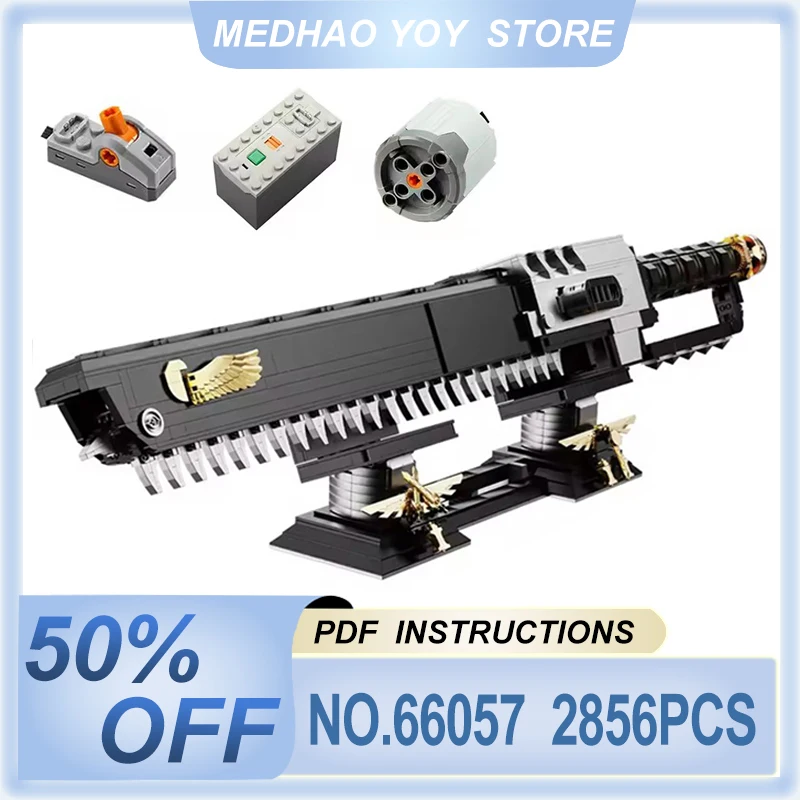 

Xbert 66057 Funtional Cool Electric Chainsword Model Movie scene Chainsaw Linkage Power Game Building Bricks Toys Brithday Gifts