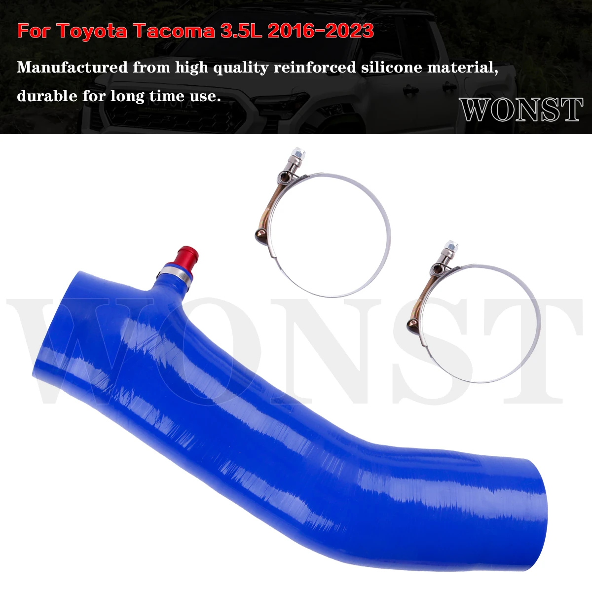 

Silicone Air Intake Induction Tube Pipe Hose Kit For 2016-2023 Toyota Tacoma 3.5L 2017 2018 2019 2020 2021 2022