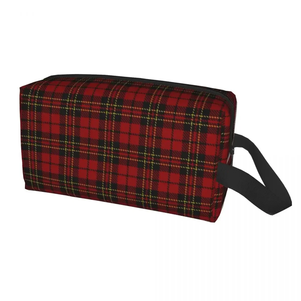 

Royal Tartan Plaid Makeup Bag Women Travel Cosmetic Organizer Cute Texture Gingham Storage Toiletry Bags