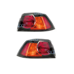 1 Piece Outside Balck Lamp for Lancer CX CY CZ 8330A107 2007-2017 Rear Tail Lamps for EVO Halogen with Warning Light