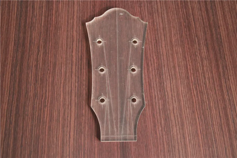 HUATOOL Transparente Acryl-Gitarrenkopf-Schablone, für E-Gitarre, Akustikgitarre, Ukulele, Gitarrenbauer, DIY-Werkzeug – Detail 4