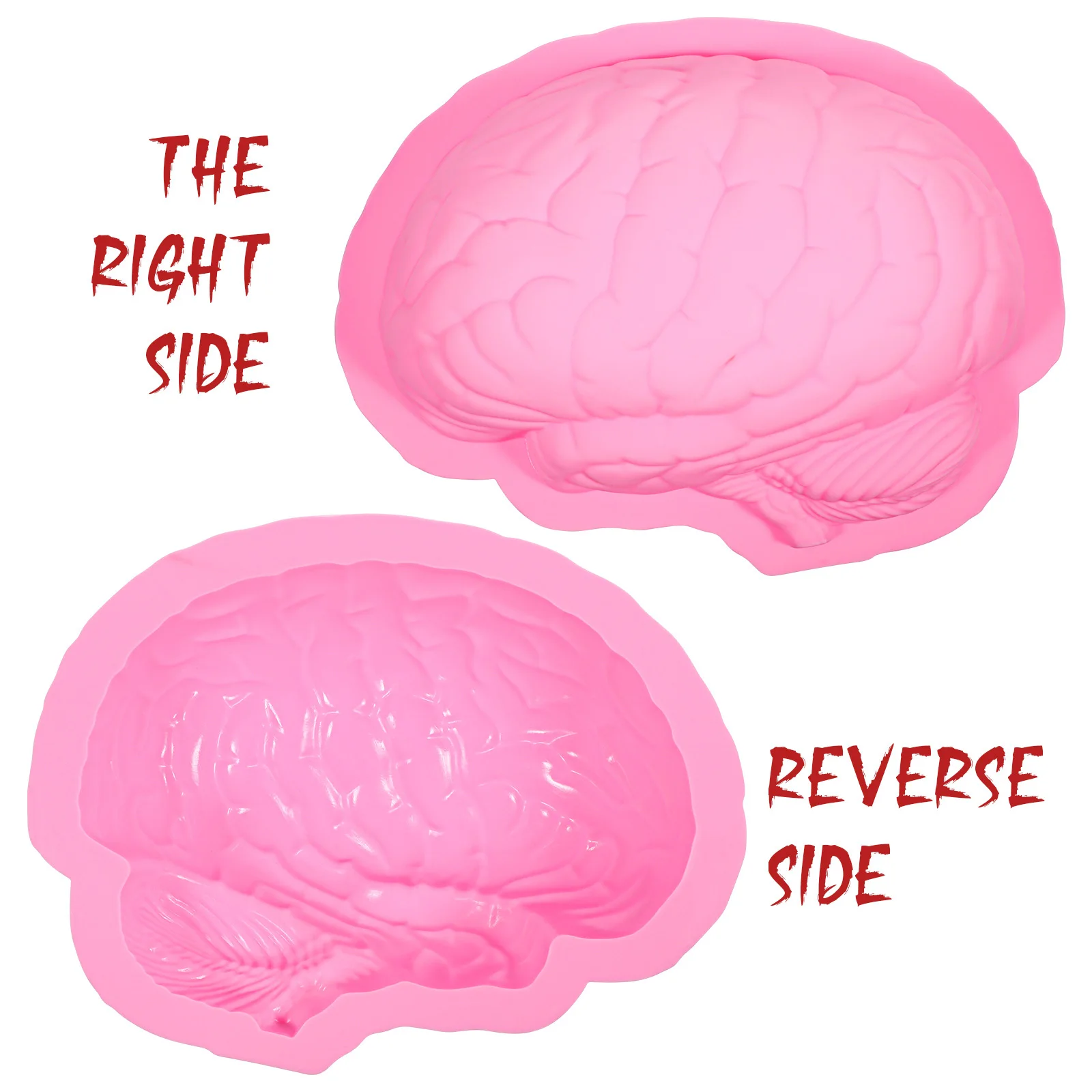 

1Pcs Pink Silicone Mold Halloween Baking Pan Reusable Non Stick Easy Clean Fun Shaped Dessert Mold for Holiday Treats