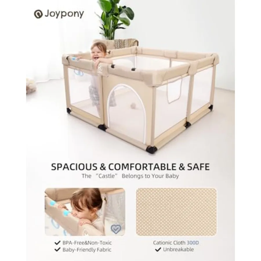 Parc bébé avec tapis