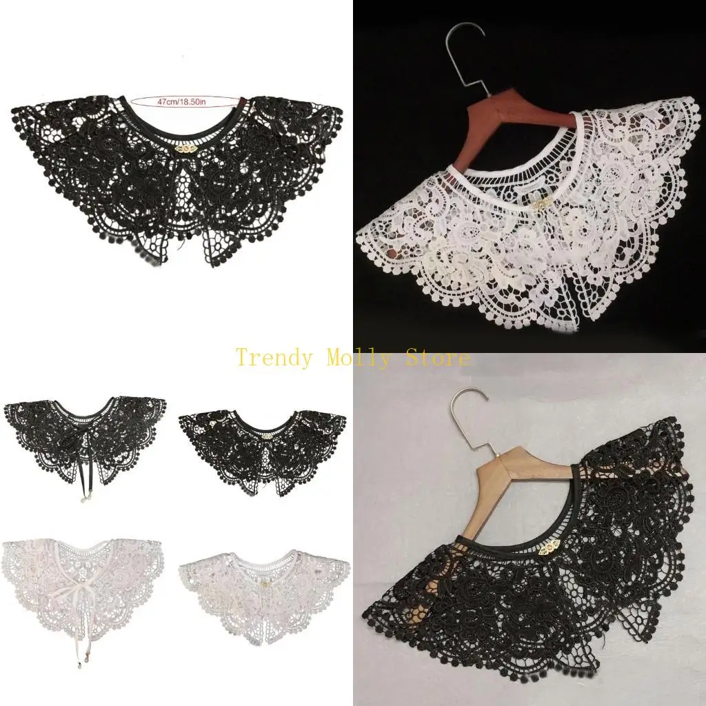 

N5Kb вышиваемая воротниц ложный воротник дикки воротник съемный воротниц