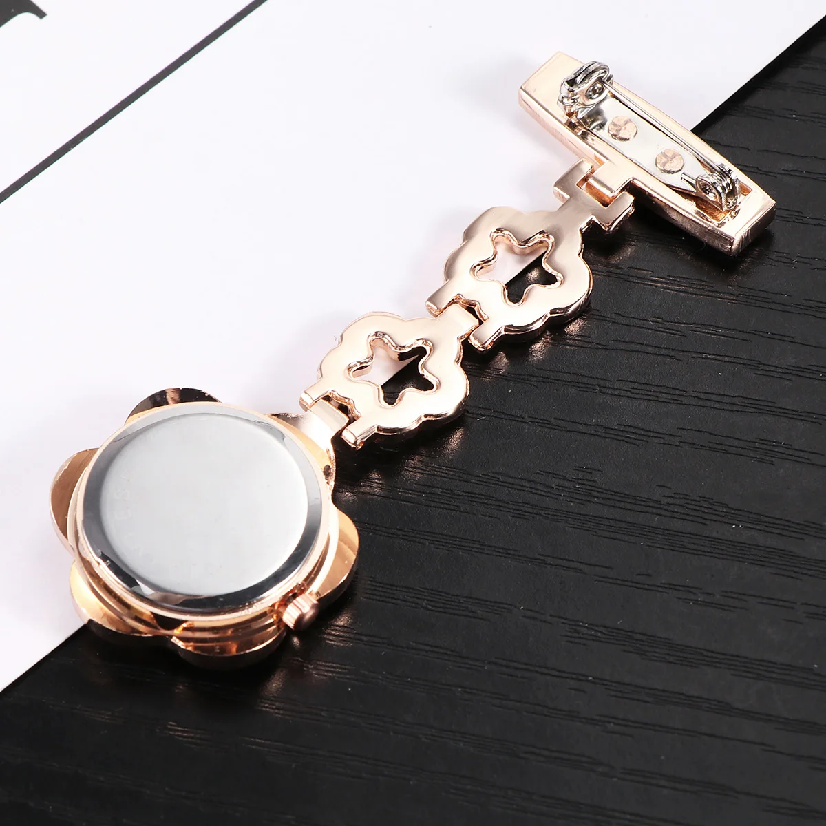 Rhinestone Fashion Silver For Nurse Doctor Alloy Portable Quartz Hanging Medical Staff Gift Pocket Rhinestone Fashion Silver