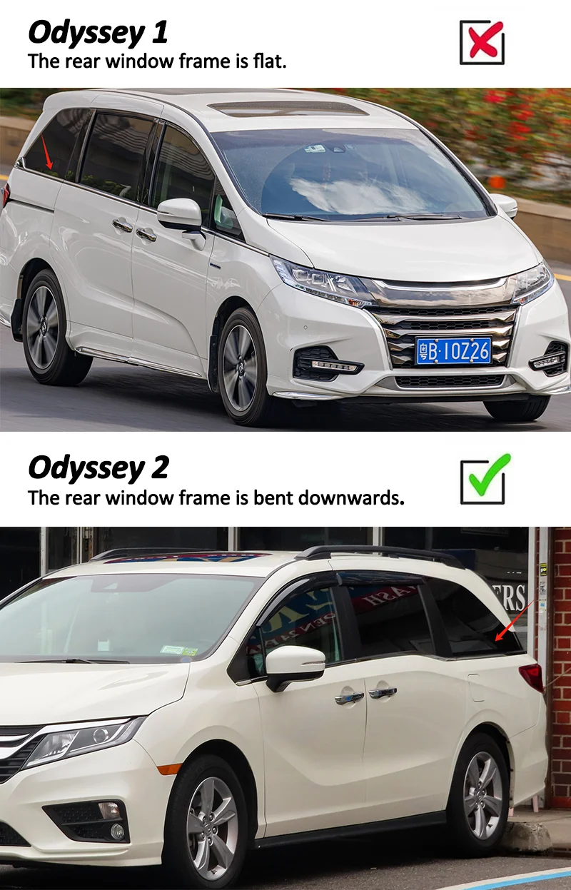 2PCS Cross Bar Fits For Honda Odyssey 2018-2024 Rack Bars Roof Cargo Black Crossbar Ski Kayak