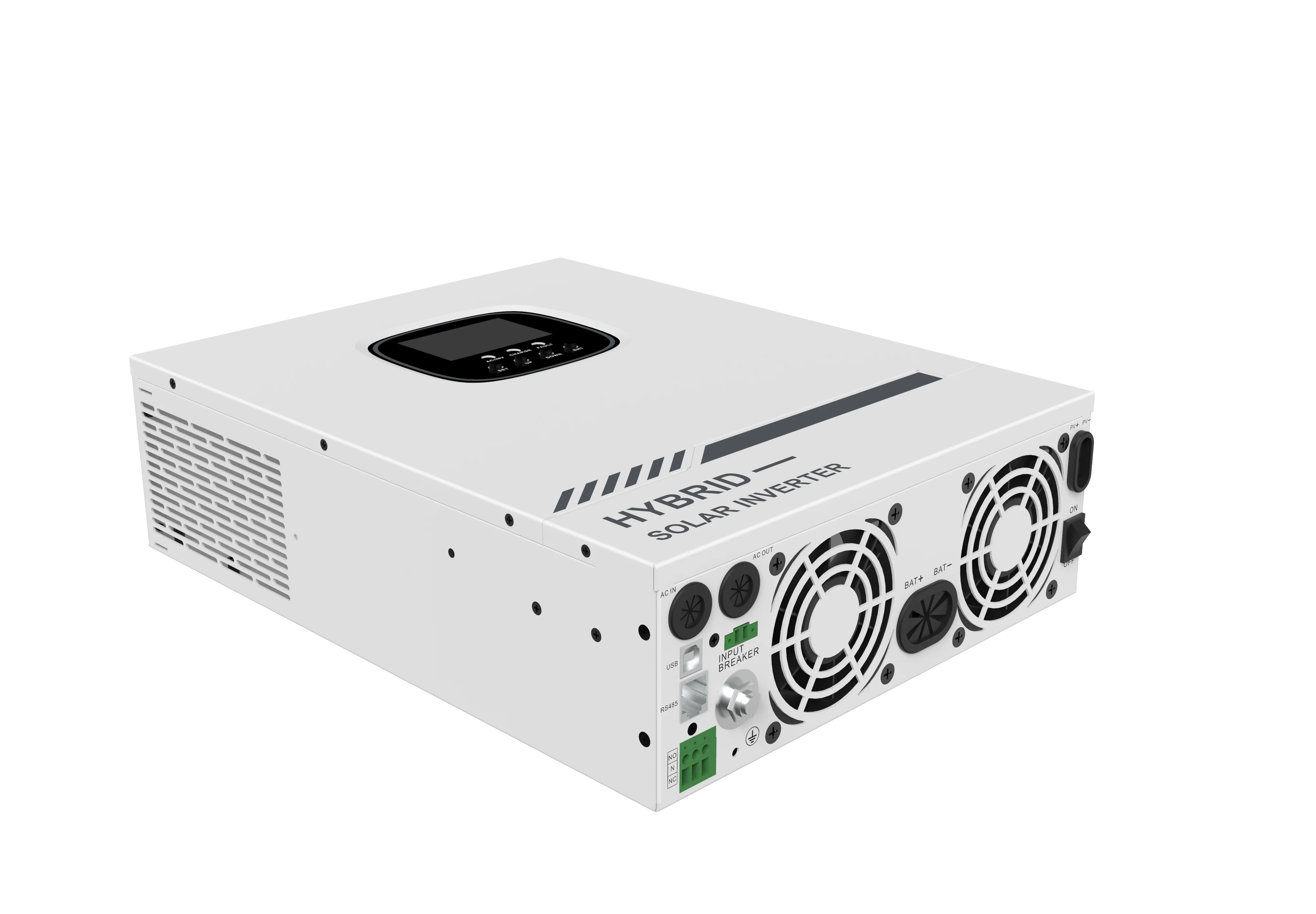 GTMT Inverter Pengisi Daya Surya Semua Dalam Satu HSI 3500 Tegangan Baterai Terukur 24V Daya Output Terukur 3500WBypass Arus Kelebihan Beban 30A