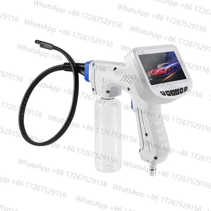4.3 Inch Side-View Spraying Air Conditioner Cleaning Endoscope AC Cleaner Inspection Handheld Borescope Camera Visual Spray Gun