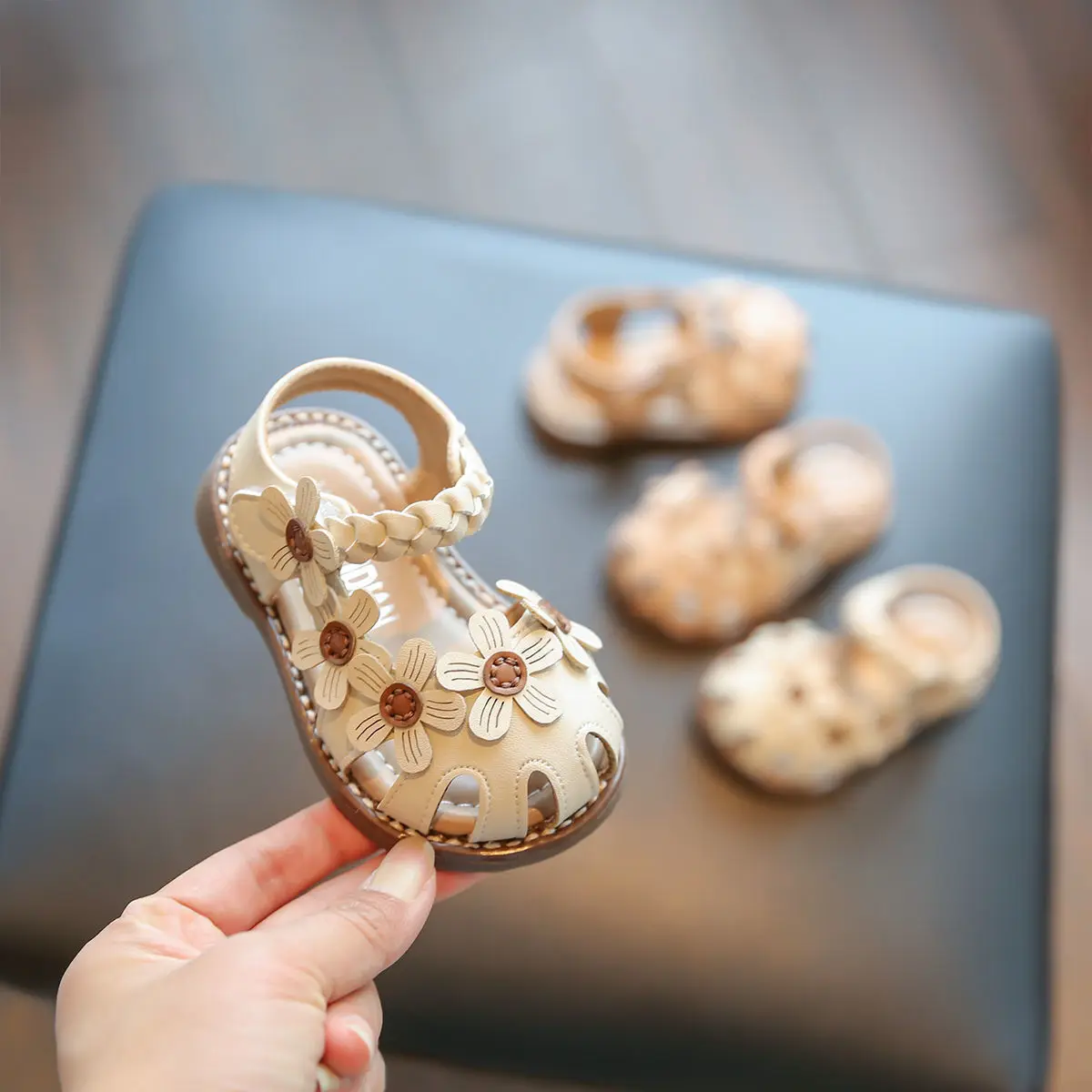 2026 Summer New Baby Sandals Soft Sole Toddler Walking Shoes Boys Girls Cute Princess Style Low top Flat Shoes Breathable Non