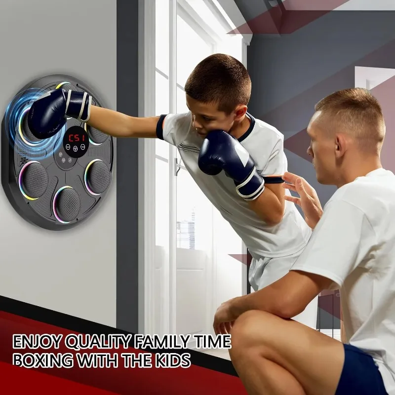 Smart Bluetooth Wall-mounted Boxing Machine For Home Gym Indoor Training Music-enabled Punching Machine