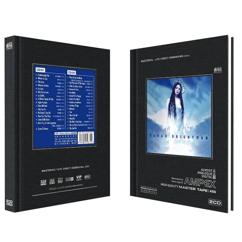 

Музыкальный компакт-диск Sarah Brightman Greatest Hits La Luna, альбом Time to Say Goodbye, 2 шт., музыкальная запись, косплей, Walkman, автомобильная звуковая коробка