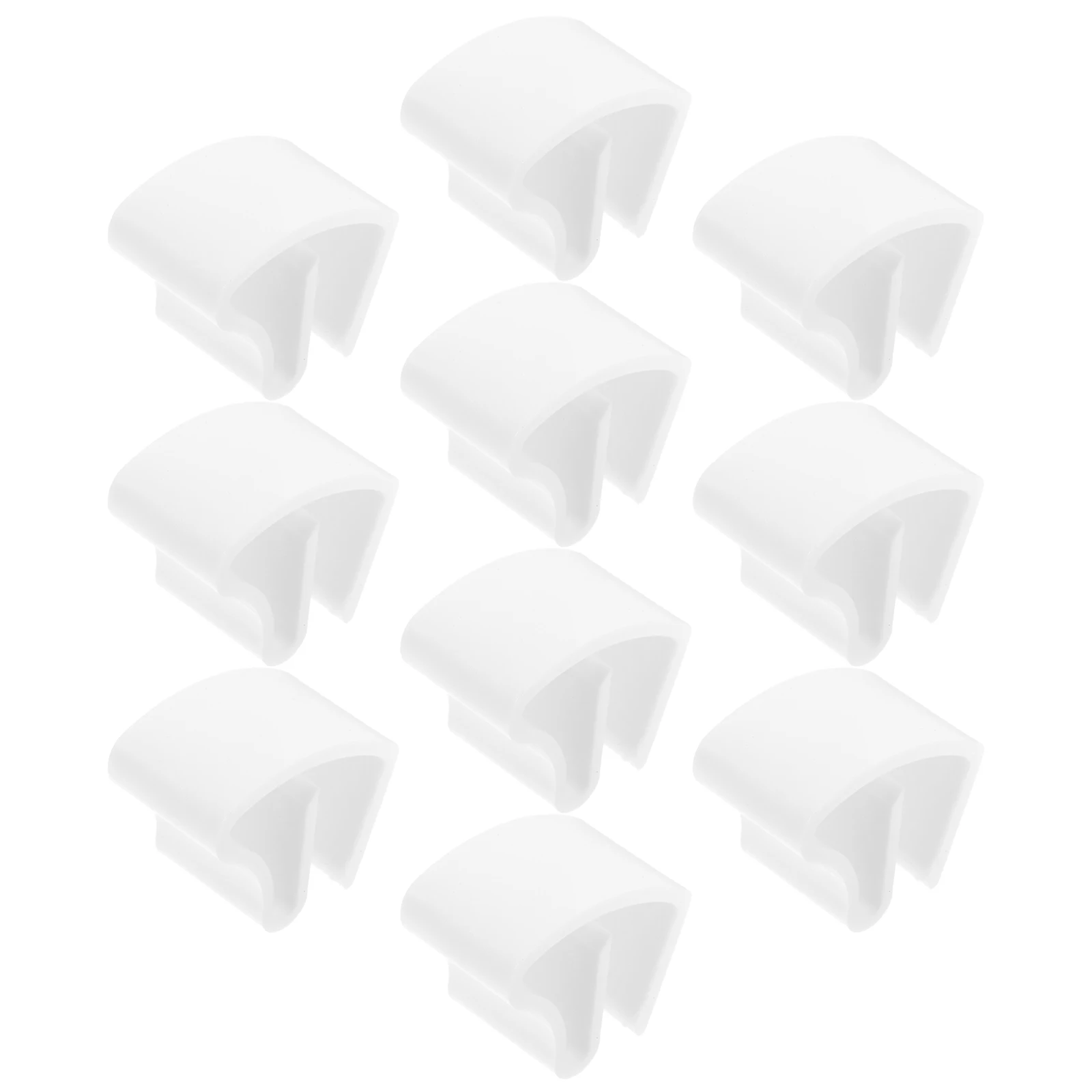 Ganchos de cortina, Clips doblados, soportes de montaje de riel, Hardware, retenedores de cortinas, duraderos, elegantes, fácil instalación, ventana, 10 Uds.