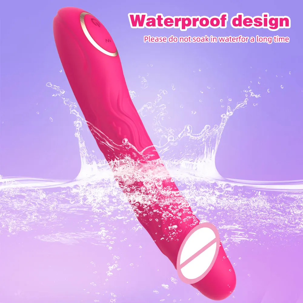 Realistic Dildo Vibrator for Women Sex Toys Clitoris G Spot Anal Stimulator with 10 Powerful Vibration Mode Waterproof Powerful