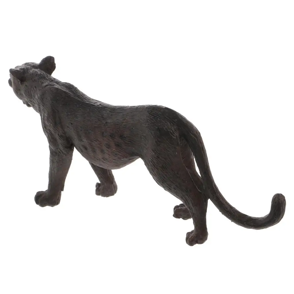 Figurine modèle de panthère noire vif, Figurine d'animal de la faune pour enfants