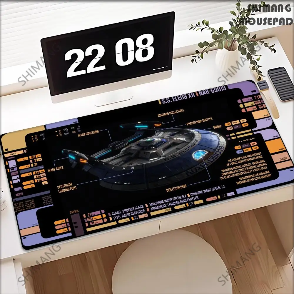 Sci Fi Console Display Table Mat, Jumbo Gamer Mouse Pad, Laptop Pad, Computer Accessories, Game Room Decor, Sci Fi Gifts