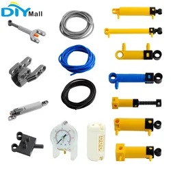 Mould King MOC Parts Pneumatic Hose Air Pump Push Rod Putter Switch Piston Air Tank Pump for Pneumatic 47225 47223 19482 2793c01