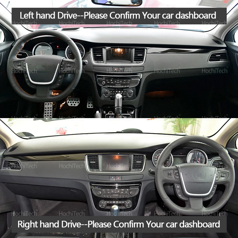 Dashboard Cover Dash Board Mat Carpet Pad Sunshade Cushion Car Visor Accessories For Peugeot 508 508sw 508GT RXH 2010-2018