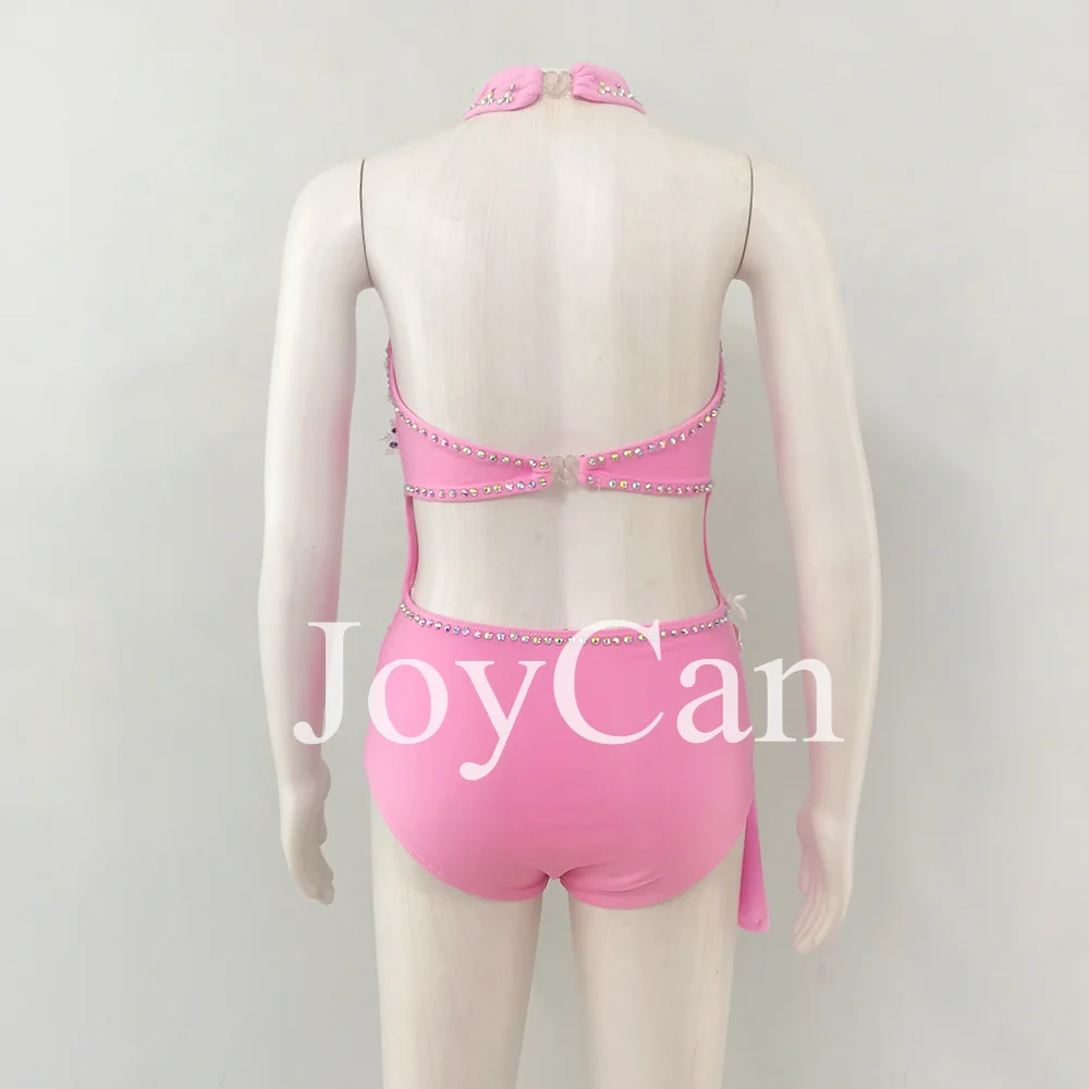 JoyCan vestido de baile lírico para niña, traje de baile de Jazz rosa, ropa de Pole Dancing, entrenamiento de rendimiento
