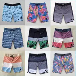 Summer Men's Swimwear Beach Shorts Print Swim Trunk Swimsuit Surf Board Drawstring Quick Dry Homme Bermuda Masculino Short Pants