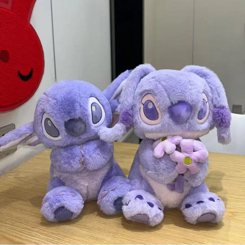 

Potdemiel Stitch Plush Doll Kawaii Hug Flower Angel Student Toy Sofa Pillow Ins Korean Cartoon Anime Friend Birthday Gift