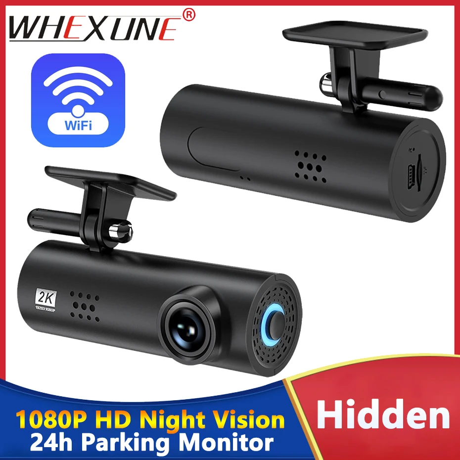 

New Hidden Dash Cam WIFI FULL HD 1080P Mini Car Camera DVR G-Sensor Driving Recorder Night Version App Dashcam PK XiaoMi 70Mai