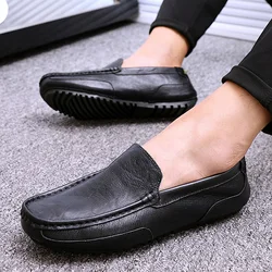 Man Leather Shoes Handmade High-quality Loafers Summer New 2023 Outdoor Casual Driving Shoes Sneakers Men Luxury Large Size 47