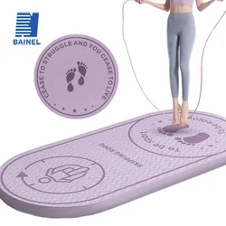 Anti-noise Jump Rope Mat Exercise Shock Absorption Yoga Mat High Density Board Outdoor Gym Sports TPE Skipping Mat for Fitness