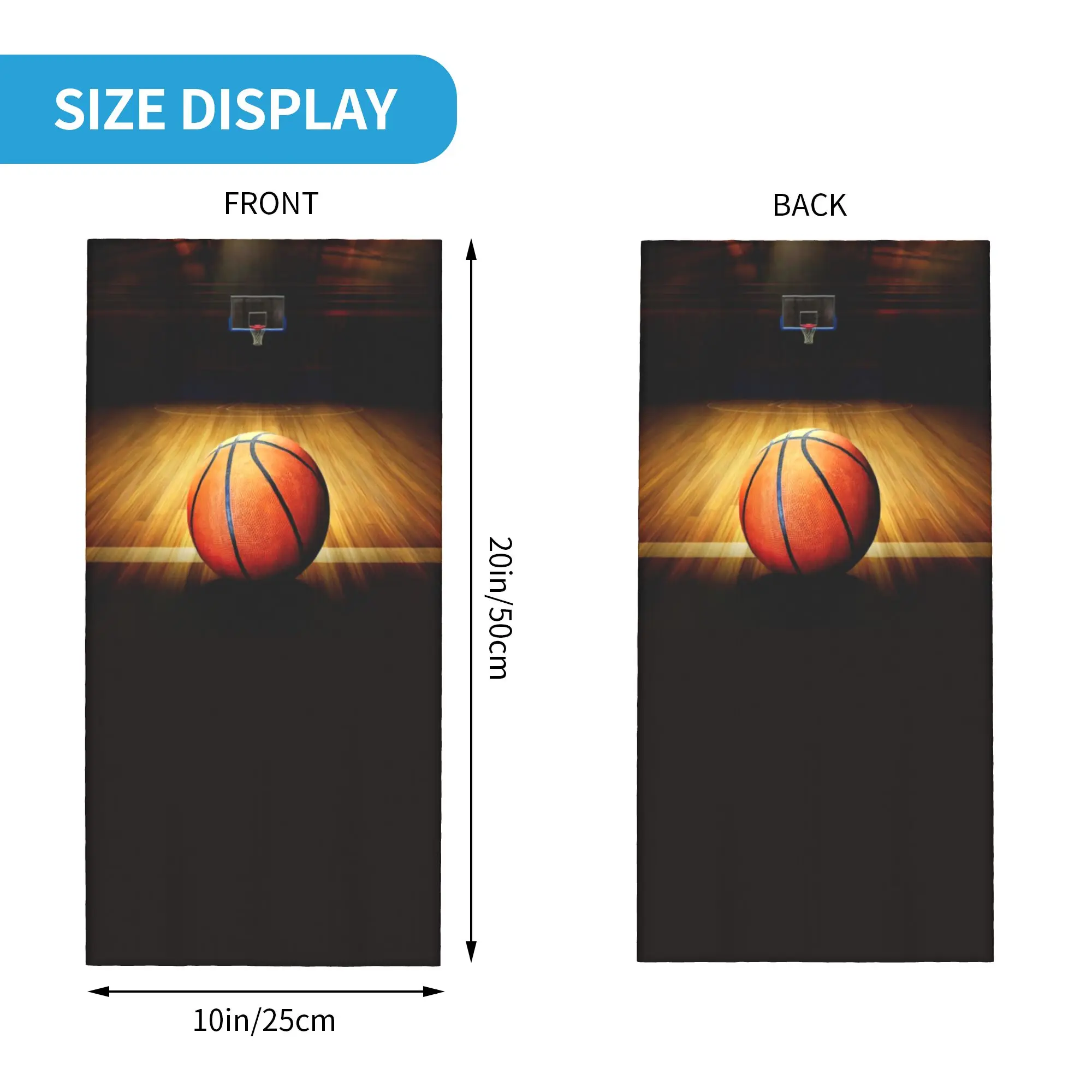 Custom Basketball Bandana Winter Neck Warmer Men Windproof Wrap Face Scarf for Hiking Sport Player Gaiter Headband