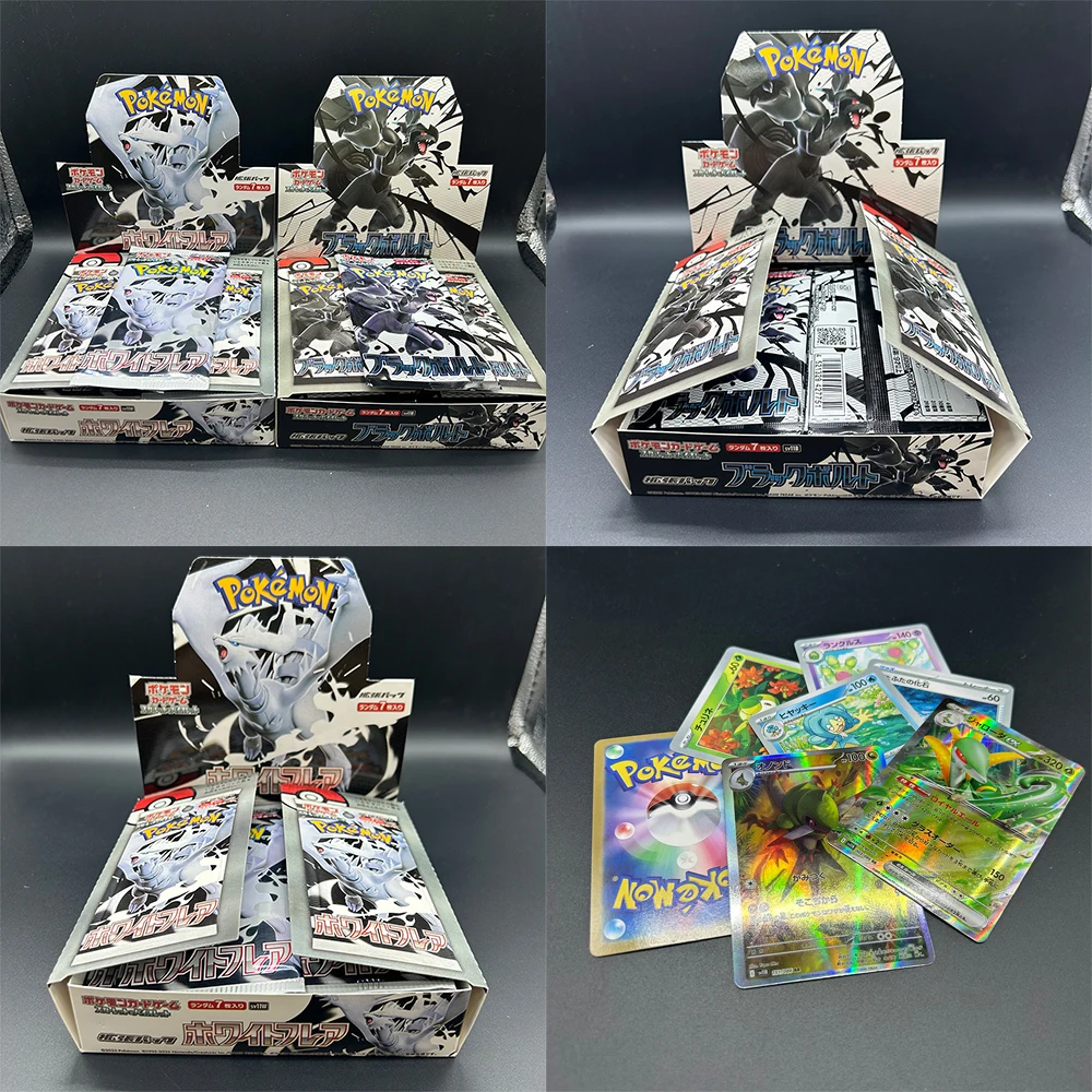 

SV11B SV11W Cartoon PTCG Collection Card Card Game Scarlet Violet Expansion Pack Black Bolt Box White Flare Box Child Gifts Toy