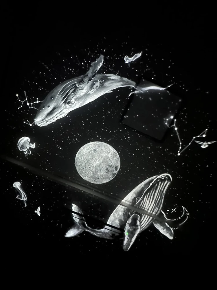 LED UFO Galaxy Star Projector Projection Films Photo Galaxy Starry Sky Projector Lamp Slides(Excluding projectors machine)