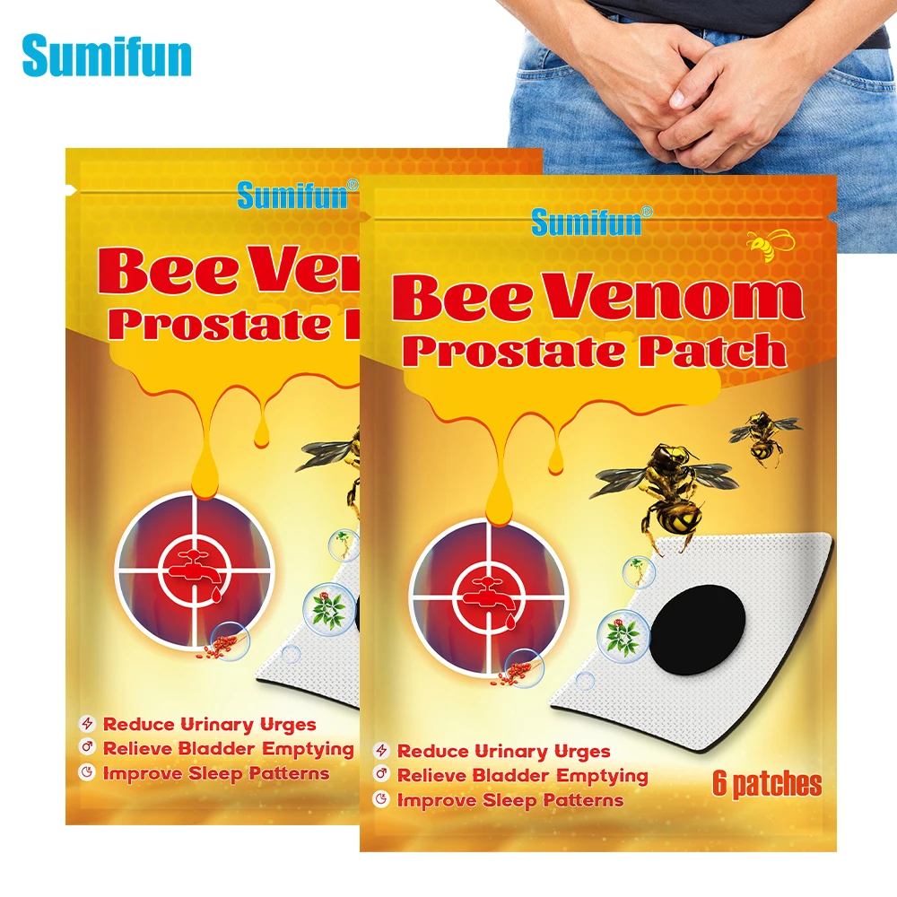 

6/18/30/60Pcs Sumifun Bee Venom Prostate Patch Men Urology Prostatitis Massage Prostatic Health Care Treatment Plaster