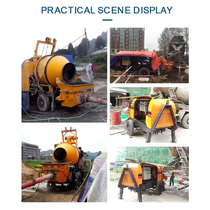 Professional Self Loading Portable Building Machine Concrete Pumping Concrete Pumping Small Pump Concrete Machine