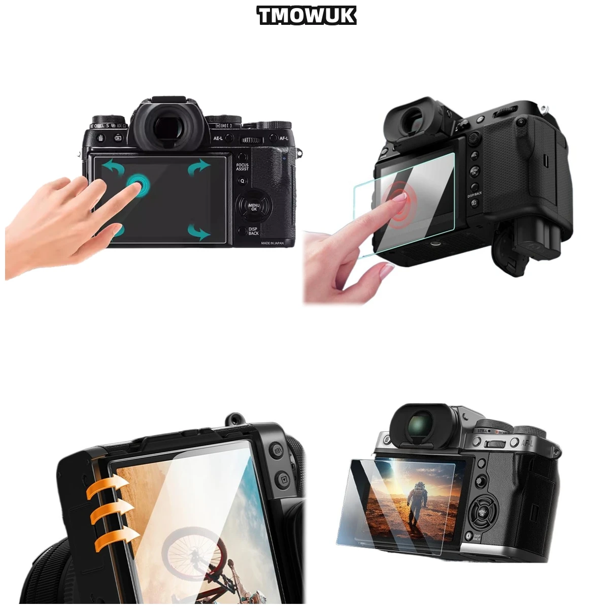 

Precision-Cut Camera Screen Guard For Fujifilm X-100T X-100 X-100S X-100F | 9H Tempered Glass With Oleophobic Coating