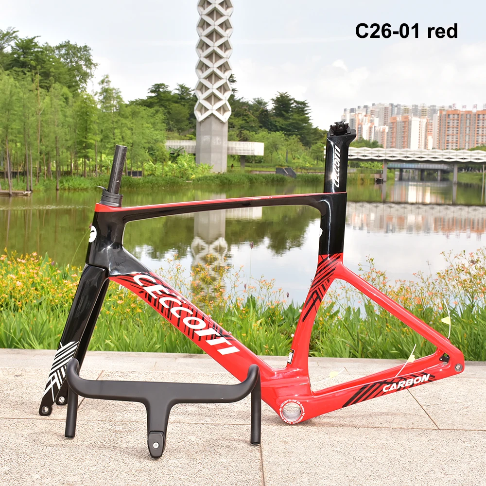 

Aero Light Carbon Road Frame, Bicycle Racing Disc Brake Frameset, Bike Cycling Carbon Frame